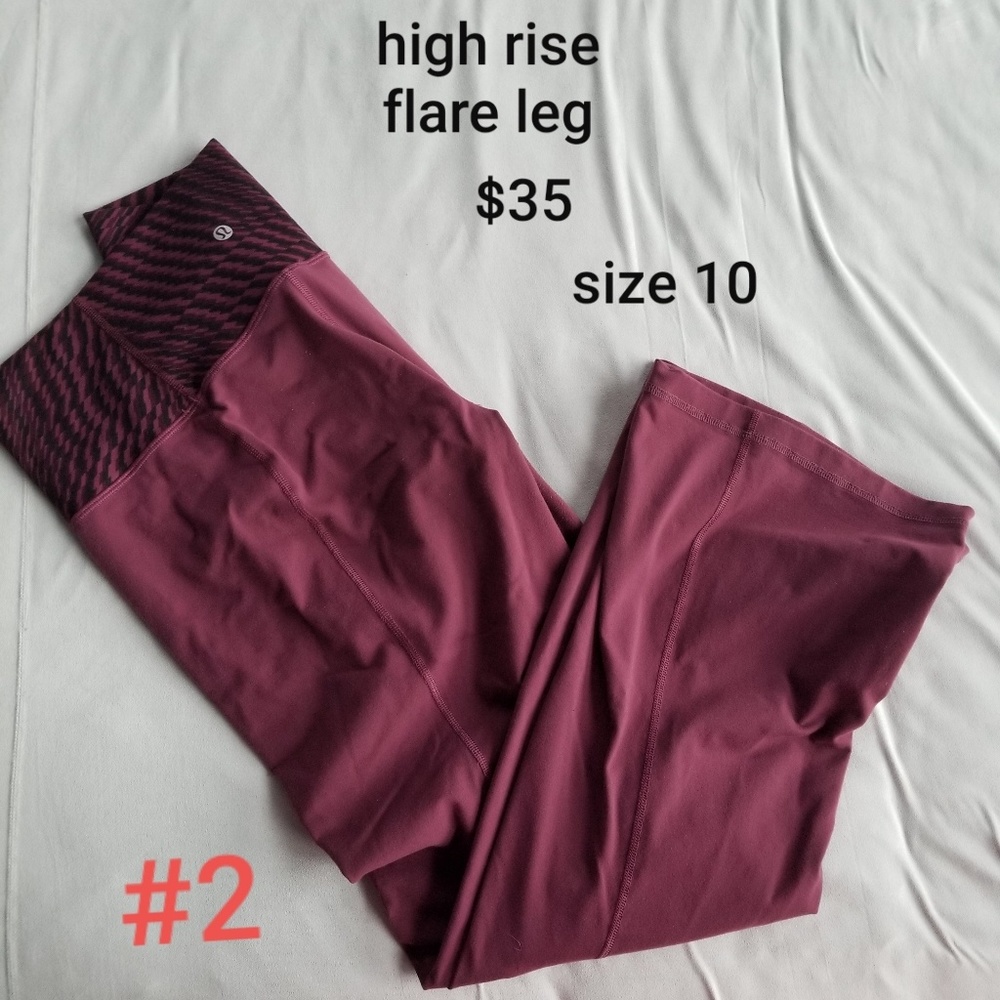 Lululemon high rise flare